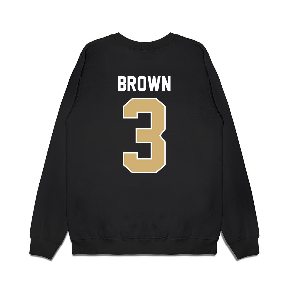 Vanderbilt - NCAA Football : Tristen Brown - Vintage Helmet Premium Crewneck Sweatshirt-1