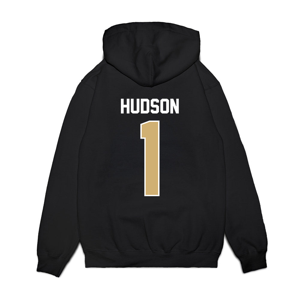 Vanderbilt - NCAA Football : Trent Hudson - Vintage Helmet Premium Hooded Sweatshirt-1