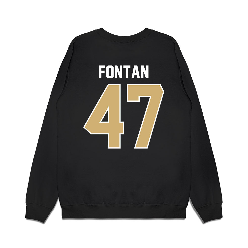 Vanderbilt - NCAA Football : Isaiah Fontan - Vintage Helmet Premium Crewneck Sweatshirt-1