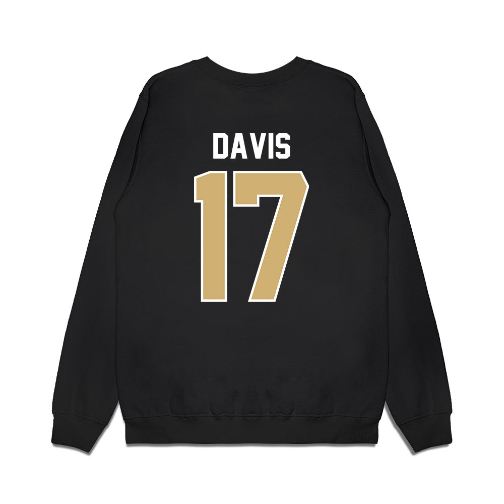Vanderbilt - NCAA Football : Mark Davis - Vintage Helmet Premium Crewneck Sweatshirt-1