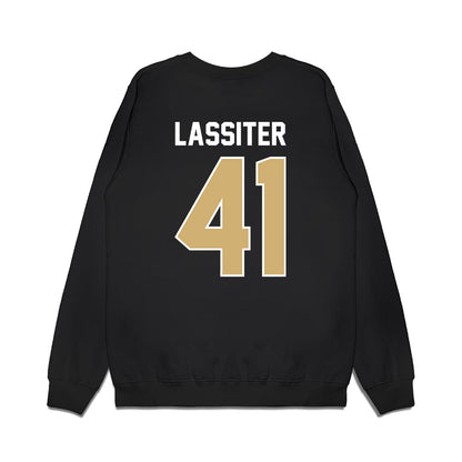 Vanderbilt - NCAA Football : Jamezell Lassiter - Vintage Helmet Premium Crewneck Sweatshirt-1