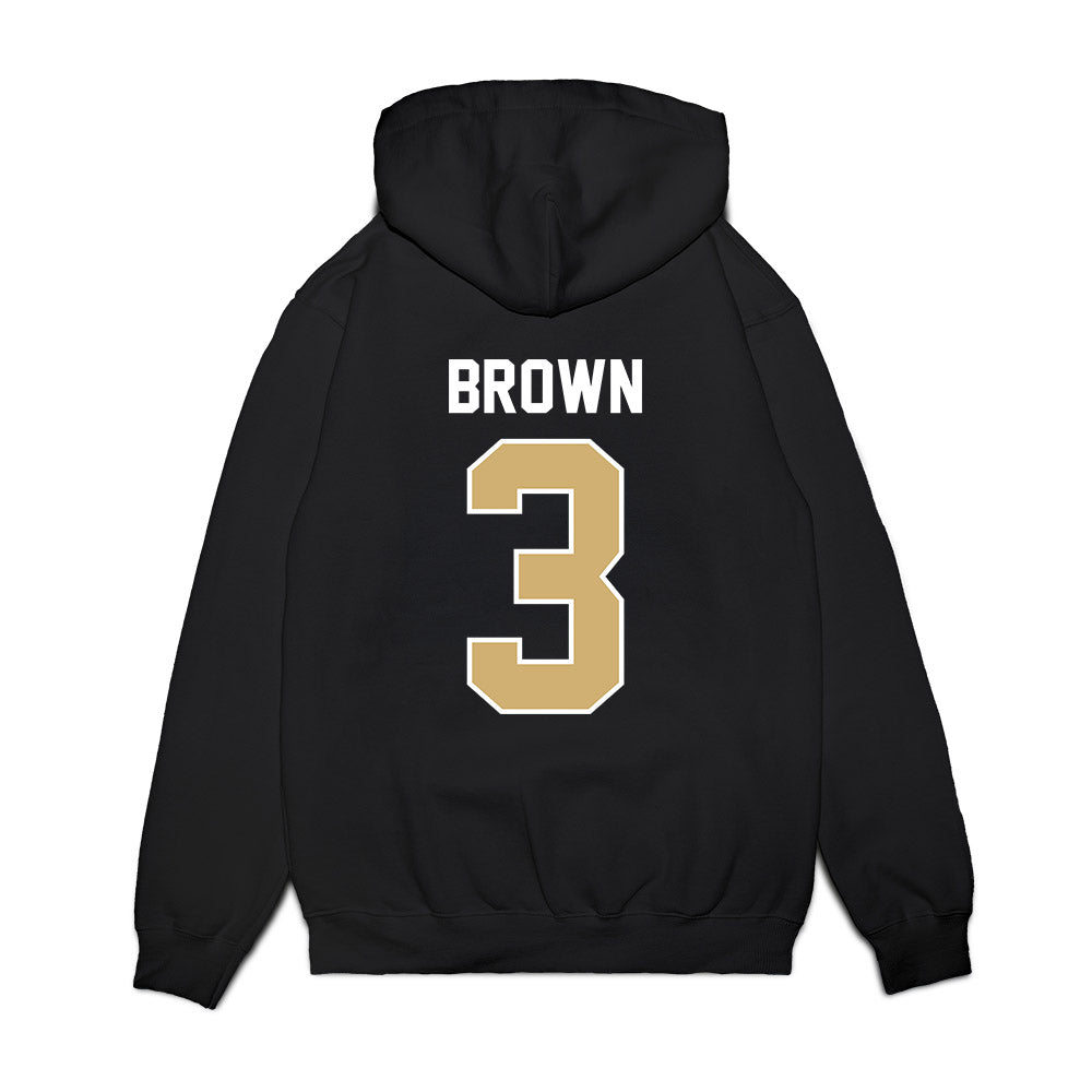 Vanderbilt - NCAA Football : Tristen Brown - Vintage Helmet Premium Hooded Sweatshirt-1