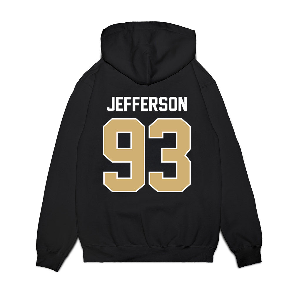 Vanderbilt - NCAA Football : Nikhil Jefferson - Vintage Helmet Premium Hooded Sweatshirt-1