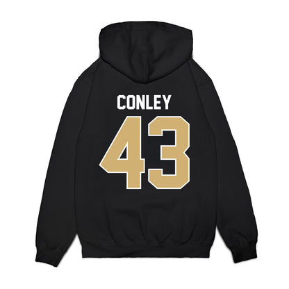 Vanderbilt - NCAA Football : Will Conley - Vintage Helmet Premium Hooded Sweatshirt-1