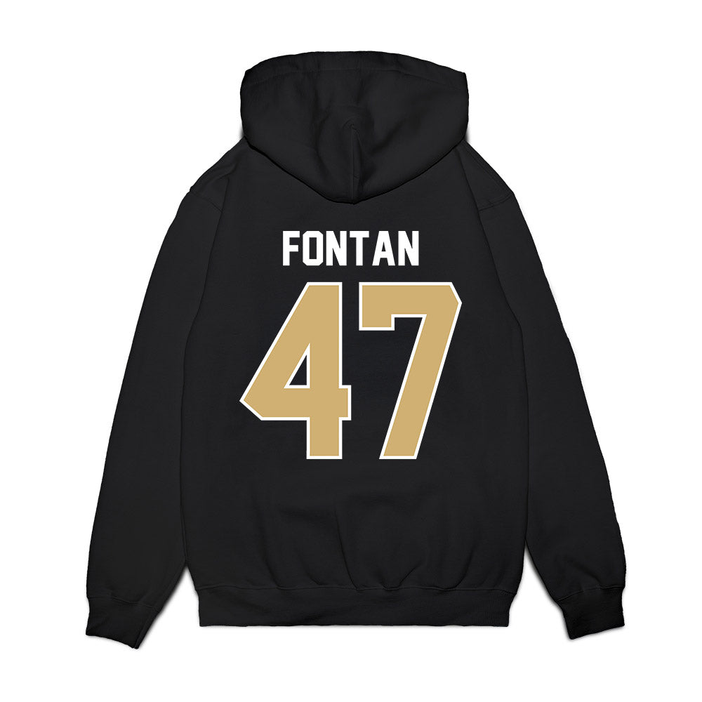 Vanderbilt - NCAA Football : Isaiah Fontan - Vintage Helmet Premium Hooded Sweatshirt-1