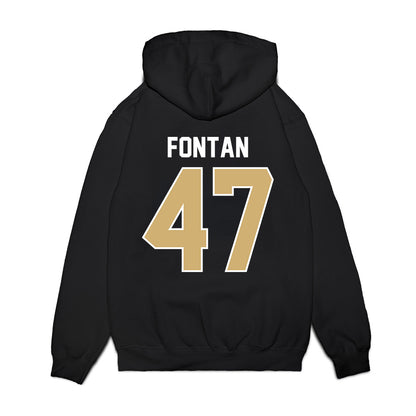 Vanderbilt - NCAA Football : Isaiah Fontan - Vintage Helmet Premium Hooded Sweatshirt-1