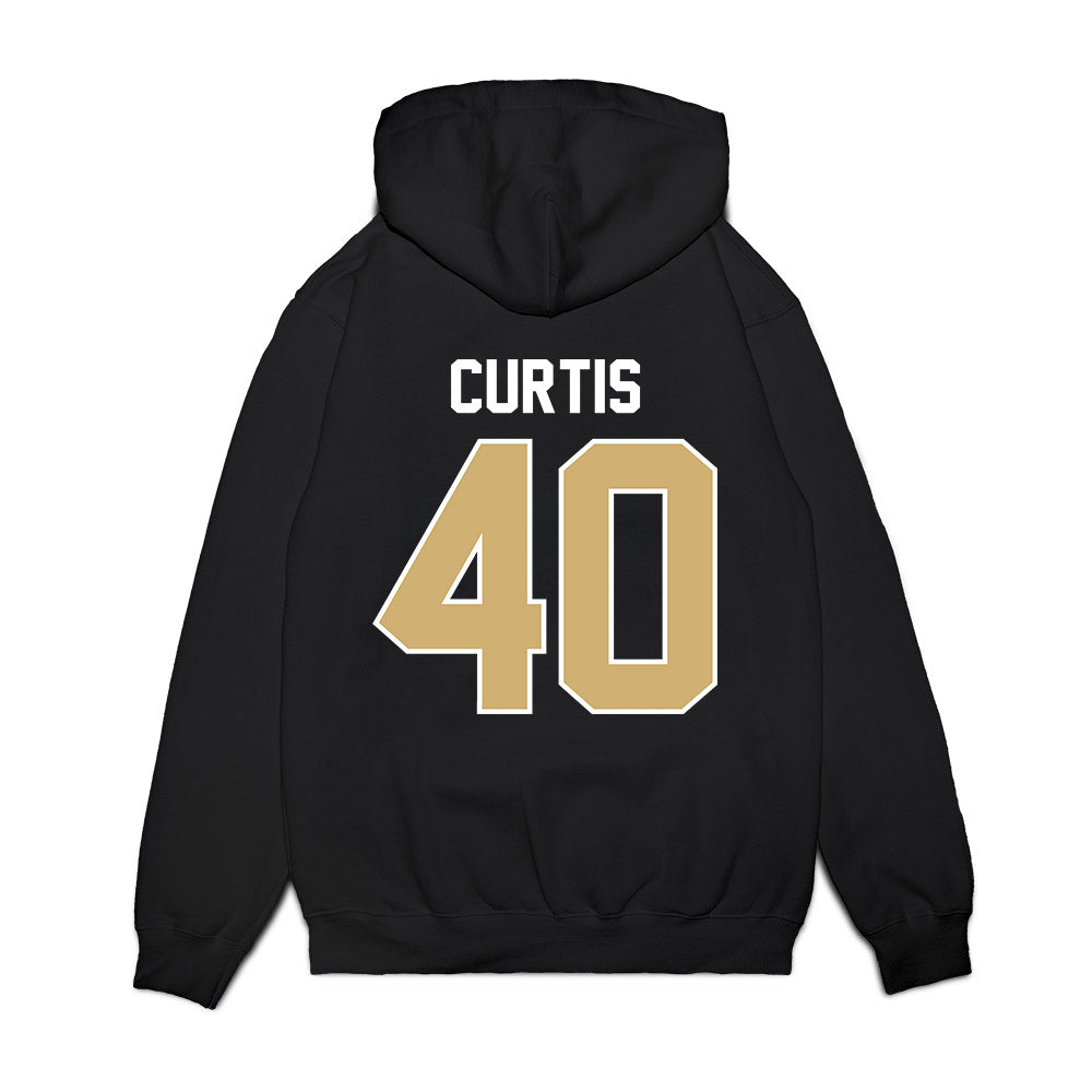 Vanderbilt - NCAA Football : Jamison Curtis - Vintage Helmet Premium Hooded Sweatshirt-1