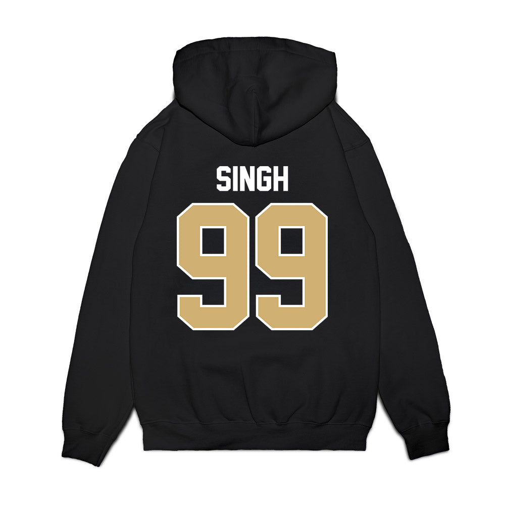 Vanderbilt - NCAA Football : Joshua Singh - Vintage Helmet Premium Hooded Sweatshirt-1
