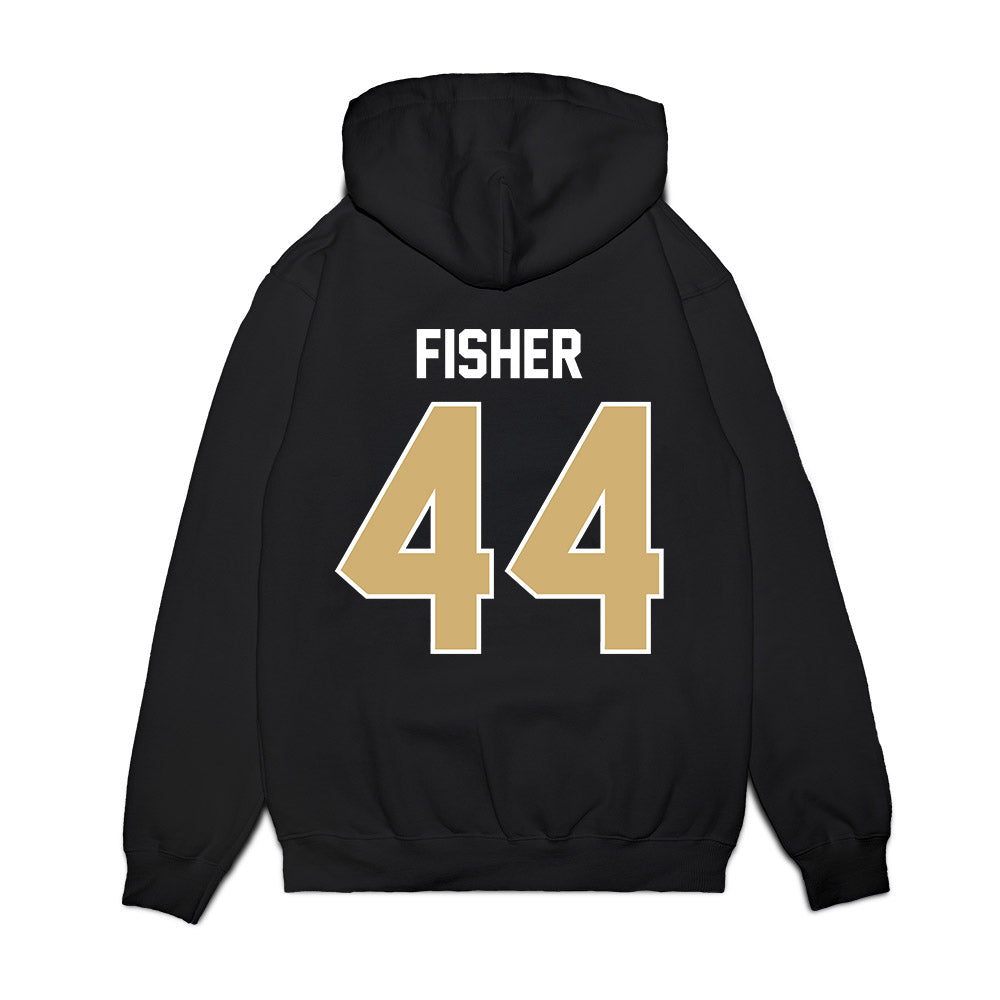 Vanderbilt - NCAA Football : Gabe Fisher - Vintage Helmet Premium Hooded Sweatshirt-1