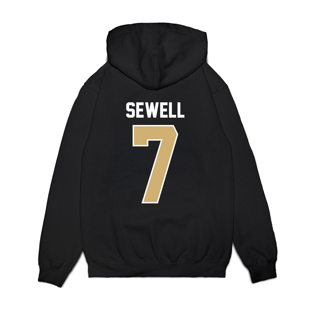 Vanderbilt - NCAA Football : Marlen Sewell - Vintage Helmet Premium Hooded Sweatshirt-1