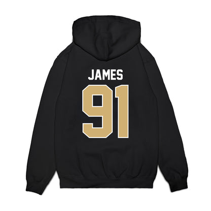 Vanderbilt - NCAA Football : Christian James - Vintage Helmet Premium Hooded Sweatshirt-1