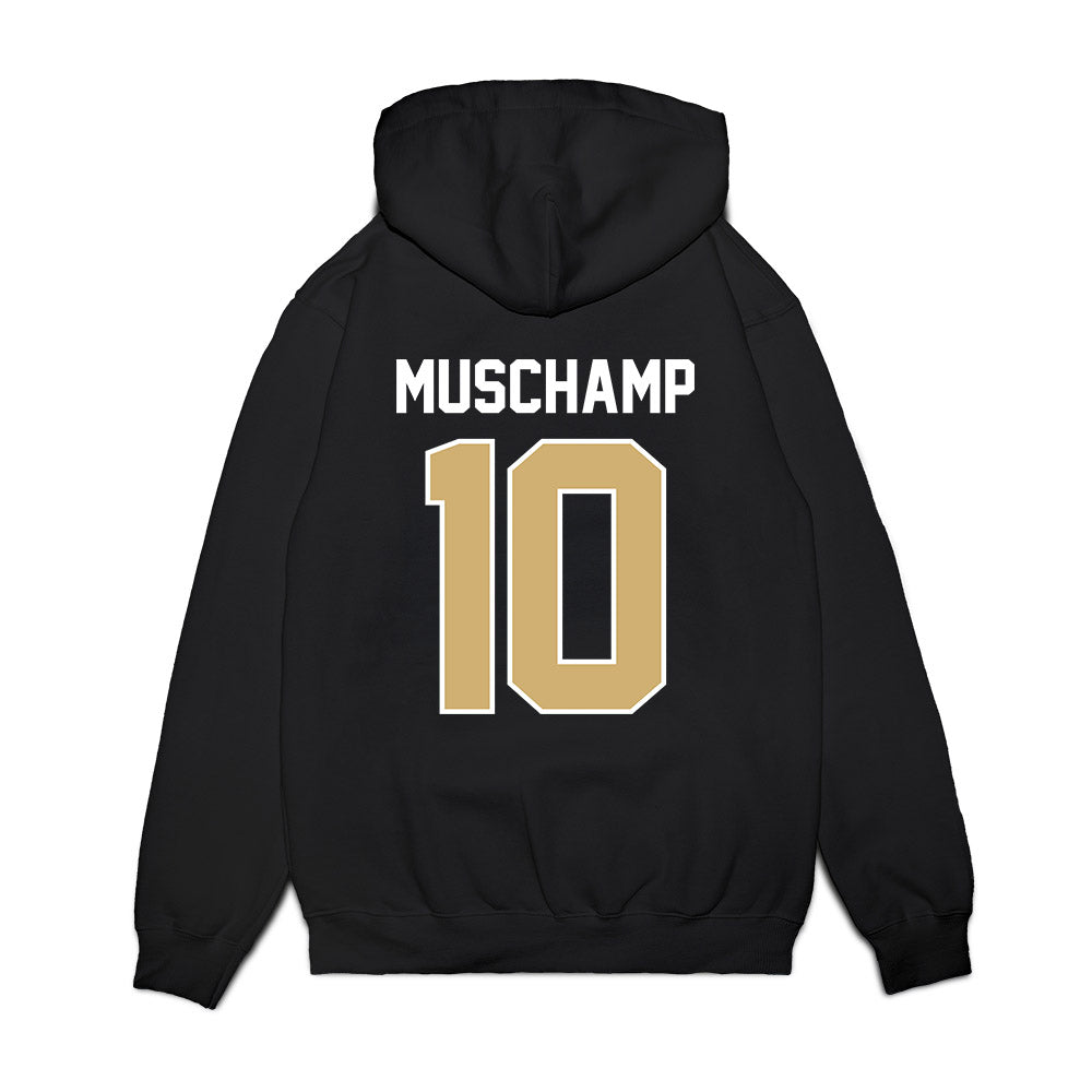 Vanderbilt - NCAA Football : Whit Muschamp - Vintage Helmet Premium Hooded Sweatshirt-1