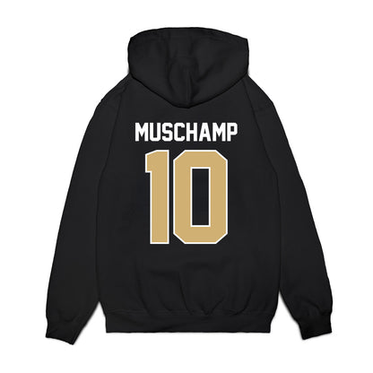 Vanderbilt - NCAA Football : Whit Muschamp - Vintage Helmet Premium Hooded Sweatshirt-1