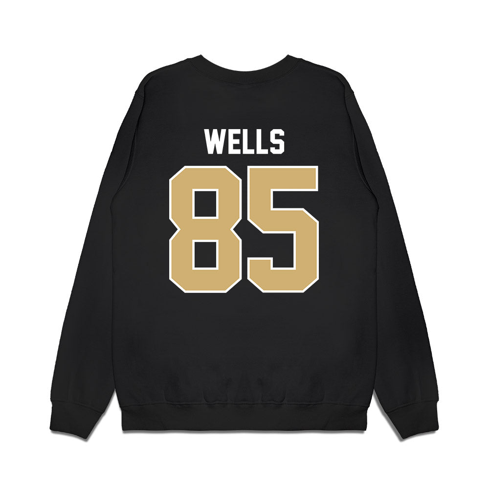 Vanderbilt - NCAA Football : Landon Wells - Vintage Helmet Premium Crewneck Sweatshirt-1