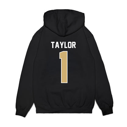 Vanderbilt - NCAA Football : CJ Taylor - Vintage Helmet Premium Hooded Sweatshirt-1