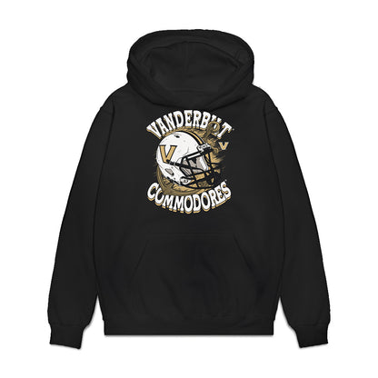 Vanderbilt - NCAA Football : Zaylin Wood - Vintage Helmet Premium Hooded Sweatshirt-0