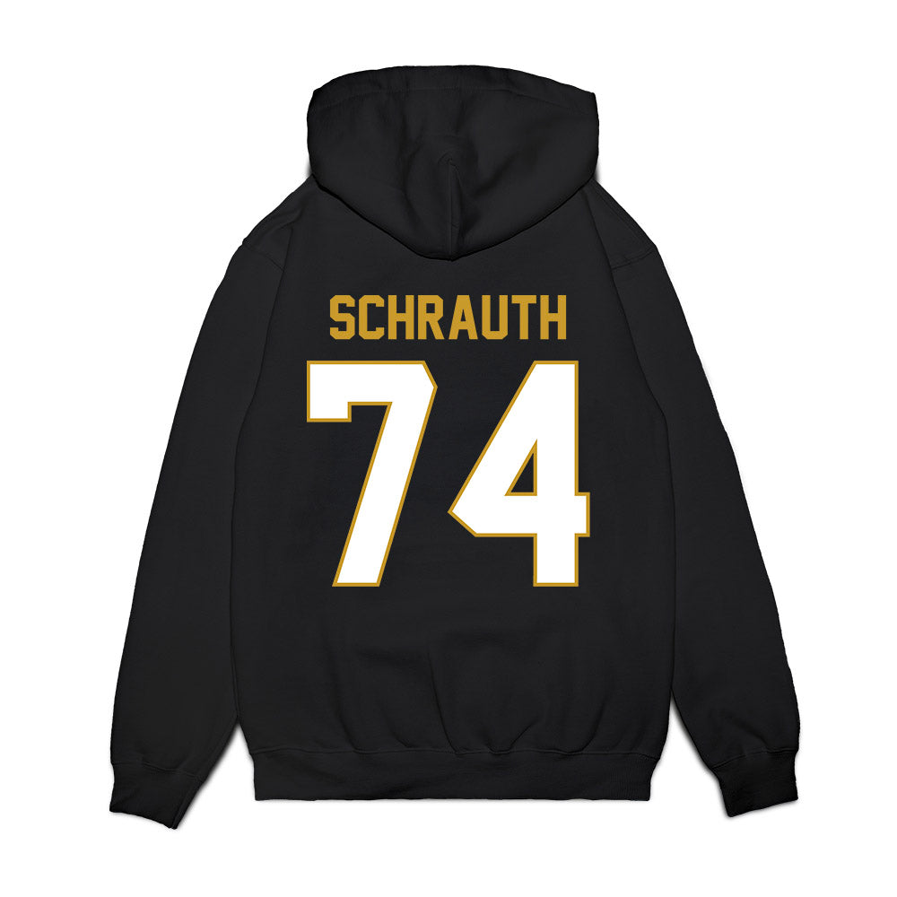 Notre Dame - NCAA Football : Billy Schrauth - Vintage Helmet Premium Hooded Sweatshirt-1