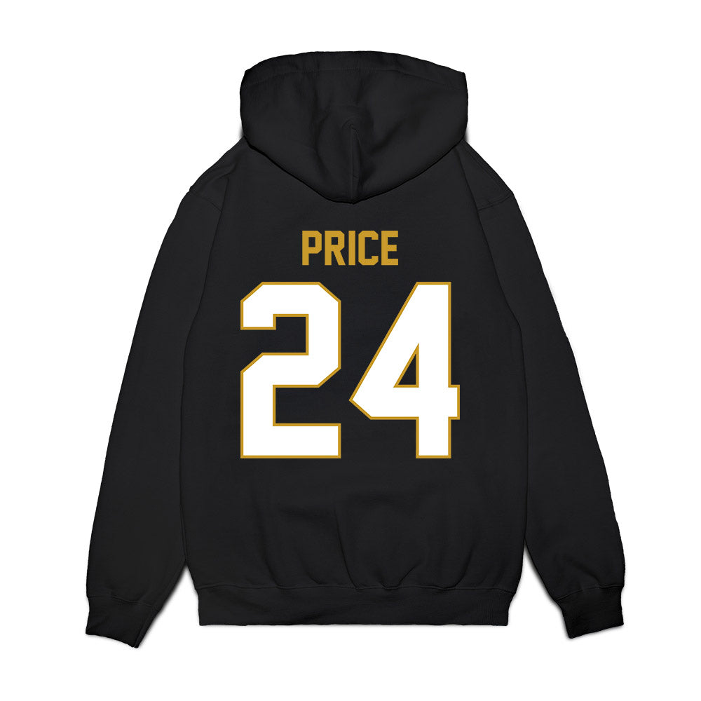 Notre Dame - NCAA Football : Jadarian Price - Vintage Helmet Premium Hooded Sweatshirt-1