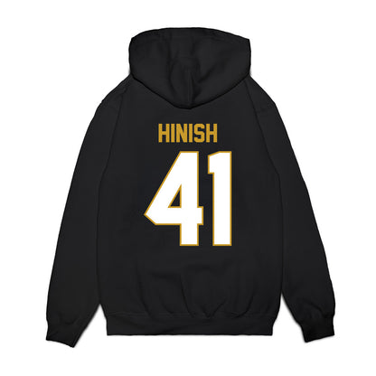 Notre Dame - NCAA Football : Donovan Hinish - Vintage Helmet Premium Hooded Sweatshirt-1