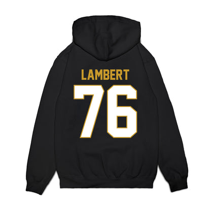 Notre Dame - NCAA Football : Guerby Lambert - Vintage Helmet Premium Hooded Sweatshirt-1