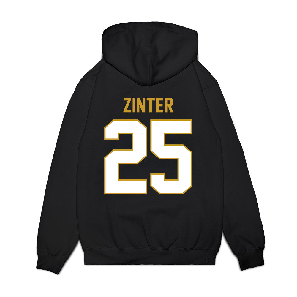 Notre Dame - NCAA Football : Preston Zinter - Vintage Helmet Premium Hooded Sweatshirt-1