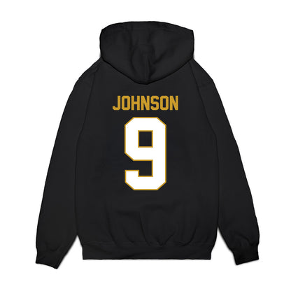 Notre Dame - NCAA Football : Brauntae Johnson - Vintage Helmet Premium Hooded Sweatshirt-1