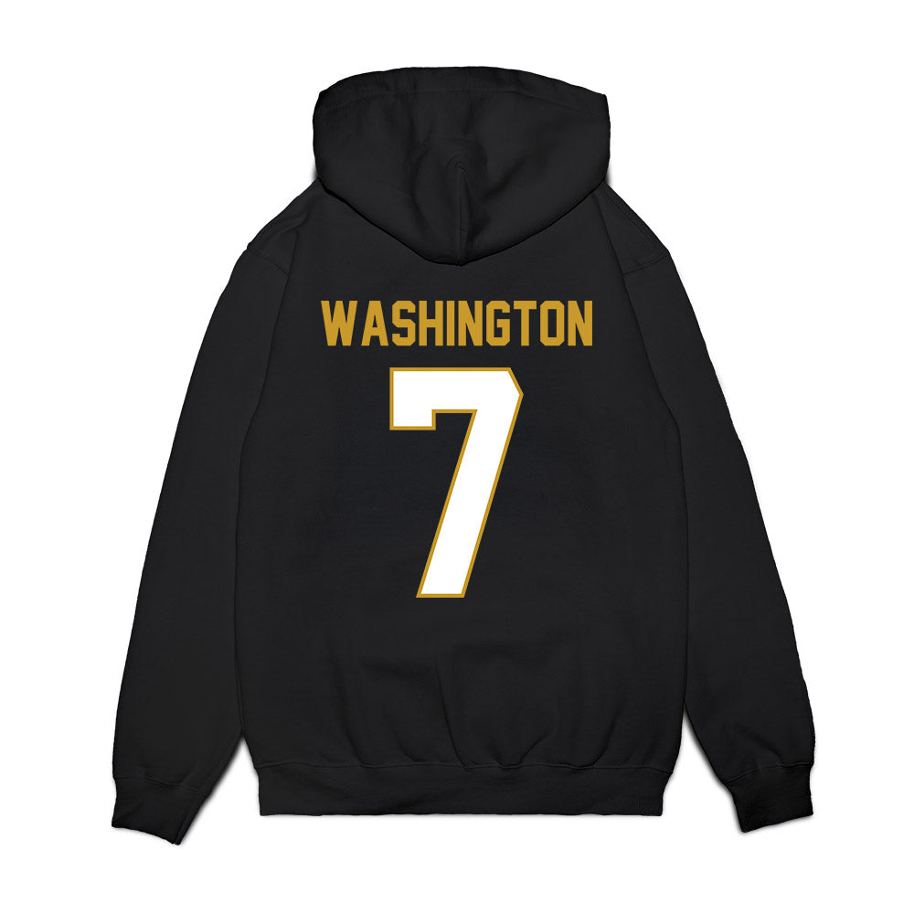 Notre Dame - NCAA Football : Tyrus Washington - Vintage Helmet Premium Hooded Sweatshirt-1