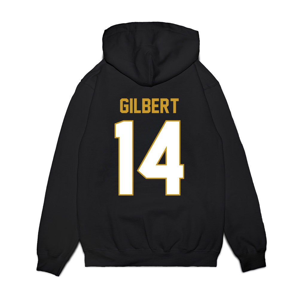 Notre Dame - NCAA Football : Micah Gilbert - Vintage Helmet Premium Hooded Sweatshirt-1