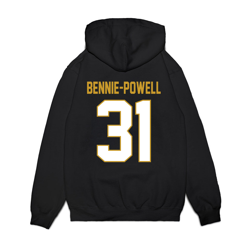Notre Dame - NCAA Football : Taebron Bennie-Powell - Vintage Helmet Premium Hooded Sweatshirt-1