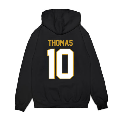 Notre Dame - NCAA Football : Loghan Thomas - Vintage Helmet Premium Hooded Sweatshirt-1