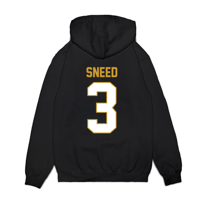 Notre Dame - NCAA Football : Jaylen Sneed - Vintage Helmet Premium Hooded Sweatshirt-1