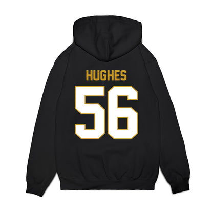 Notre Dame - NCAA Football : Elijah Hughes - Vintage Helmet Premium Hooded Sweatshirt-1
