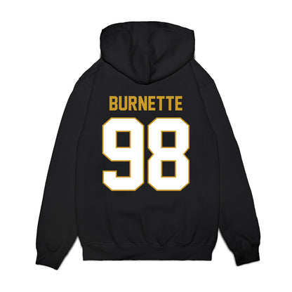 Notre Dame - NCAA Football : Noah Burnette - Vintage Helmet Premium Hooded Sweatshirt-1