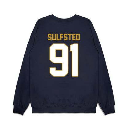 Notre Dame - NCAA Football : Gordy Sulfsted - Vintage Helmet Premium Crewneck Sweatshirt-1