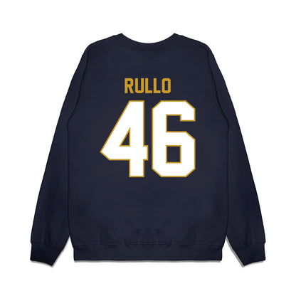 Notre Dame - NCAA Football : Jerry Rullo - Vintage Helmet Premium Crewneck Sweatshirt-1