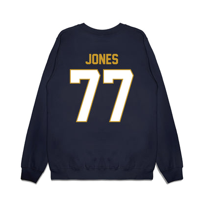 Notre Dame - NCAA Football : Peter Jones - Vintage Helmet Premium Crewneck Sweatshirt-1