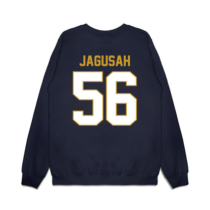 Notre Dame - NCAA Football : Charles Jagusah - Vintage Helmet Premium Crewneck Sweatshirt-1