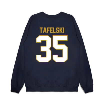 Notre Dame - NCAA Football : Jake Tafelski - Vintage Helmet Premium Crewneck Sweatshirt-1