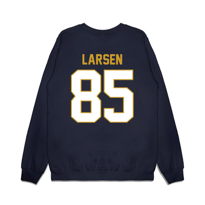 Notre Dame - NCAA Football : Jack Larsen - Vintage Helmet Premium Crewneck Sweatshirt-1