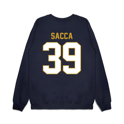 Notre Dame - NCAA Football : Anthony Sacca - Vintage Helmet Premium Crewneck Sweatshirt-1