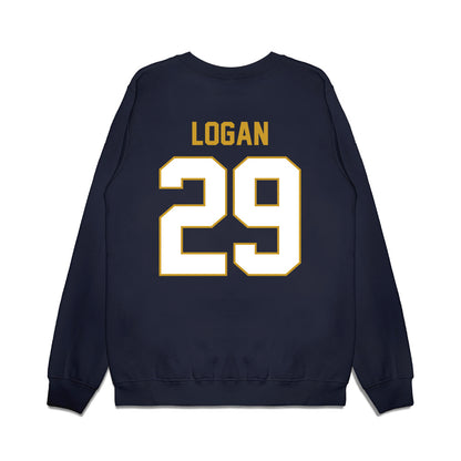 Notre Dame - NCAA Football : Brandon Logan - Vintage Helmet Premium Crewneck Sweatshirt-1
