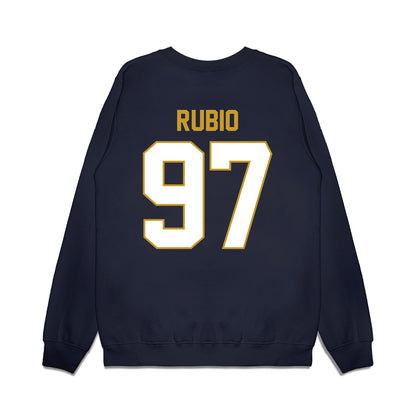 Notre Dame - NCAA Football : Gabriel Rubio - Vintage Helmet Premium Crewneck Sweatshirt-1