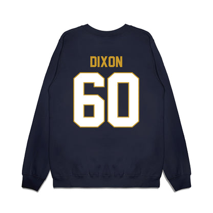 Notre Dame - NCAA Football : Davion Dixon - Vintage Helmet Premium Crewneck Sweatshirt-1