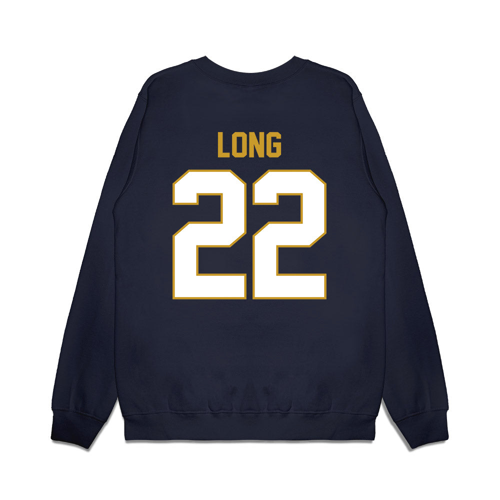 Notre Dame - NCAA Football : Ethan Long - Vintage Helmet Premium Crewneck Sweatshirt-1
