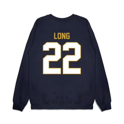 Notre Dame - NCAA Football : Ethan Long - Vintage Helmet Premium Crewneck Sweatshirt-1