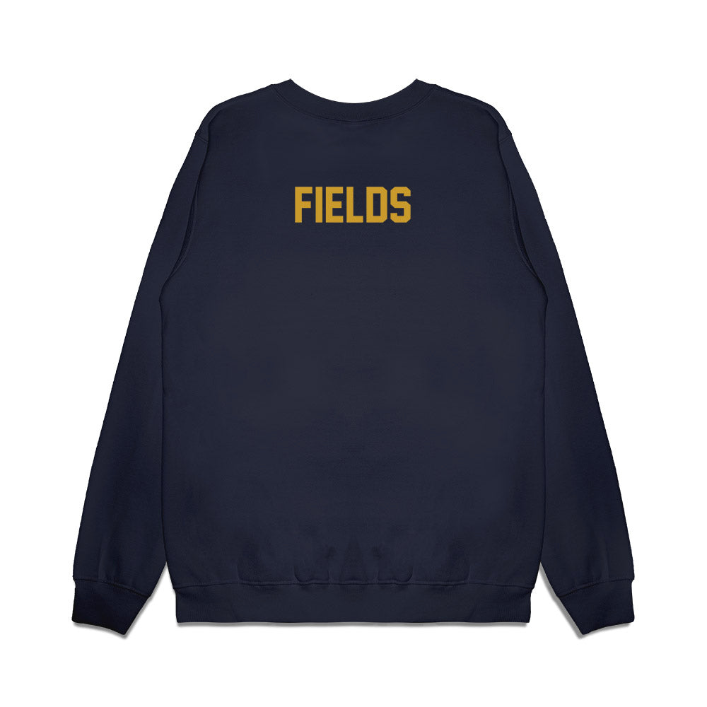 Notre Dame - NCAA Football : Malachi Fields - Vintage Helmet Premium Crewneck Sweatshirt-1