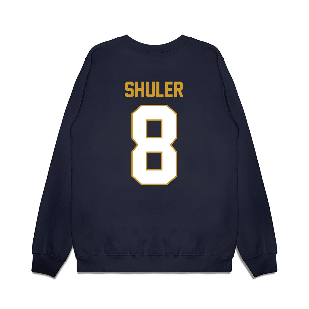 Notre Dame - NCAA Football : Adon Shuler - Vintage Helmet Premium Crewneck Sweatshirt-1