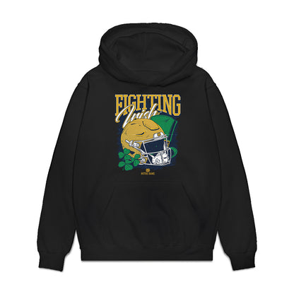 Notre Dame - NCAA Football : Andrew Kros - Vintage Helmet Premium Hooded Sweatshirt-0