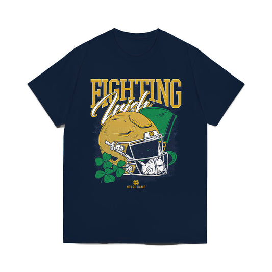 Notre Dame - NCAA Football : Preston Zinter - Vintage Helmet Comfort Colors T-Shirt-0