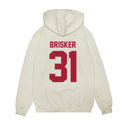 Arkansas - NCAA Football : Blake Brisker - Vintage Helmet Premium Hooded Sweatshirt-1